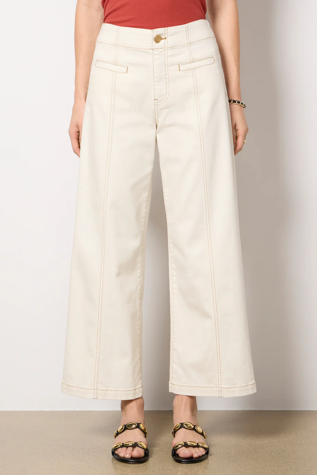 Meg Wide Leg with Contrast Stitch - Image 6