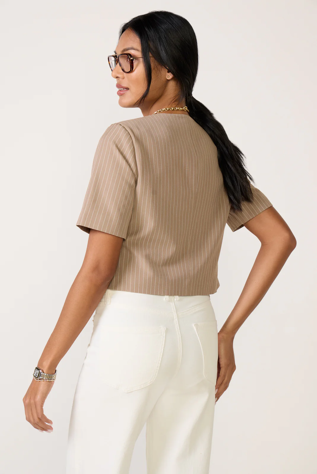 Mel Pinstripe Blazer - Image 4