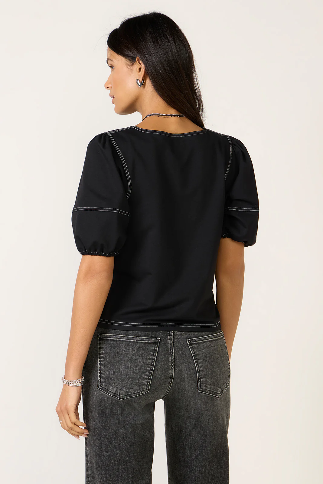 Memphis Contrast Stitch Top - Image 4