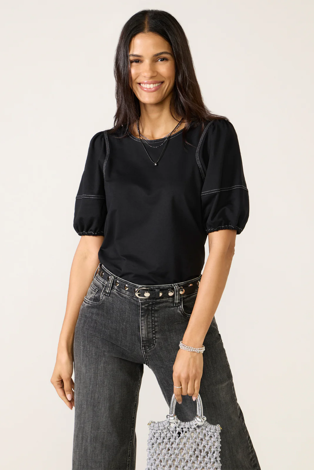 Memphis Contrast Stitch Top - Image 5