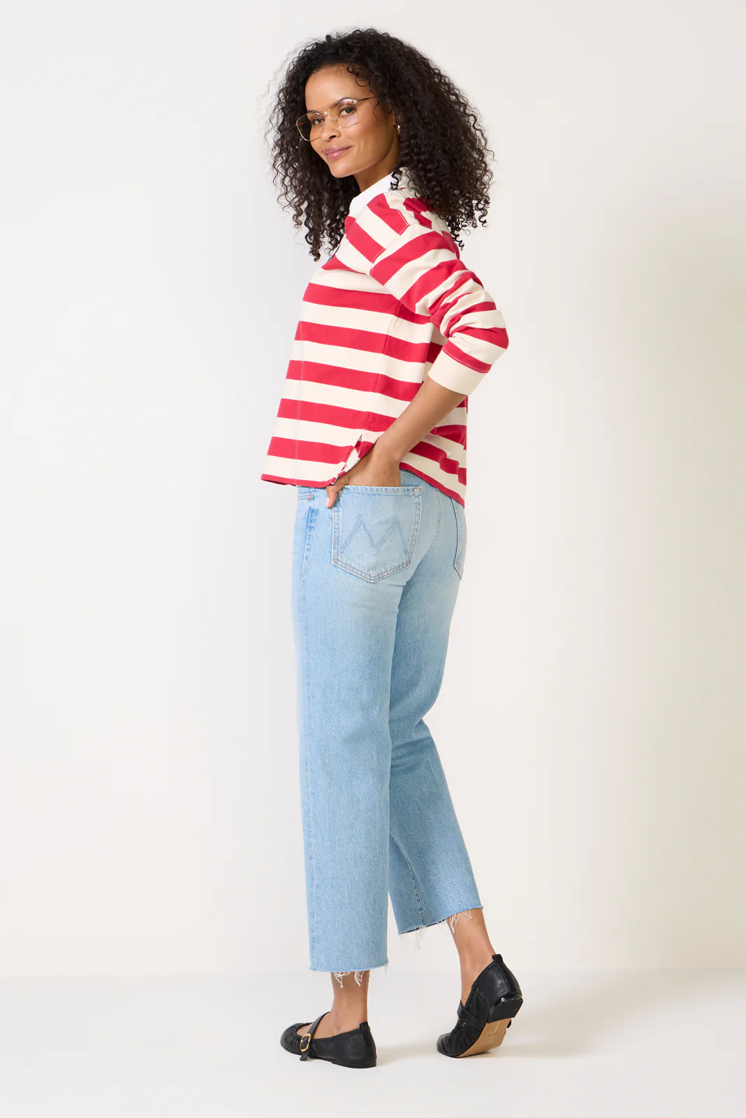 Mid Rise Rambler Zip Ankle Fray Jean - Image 4
