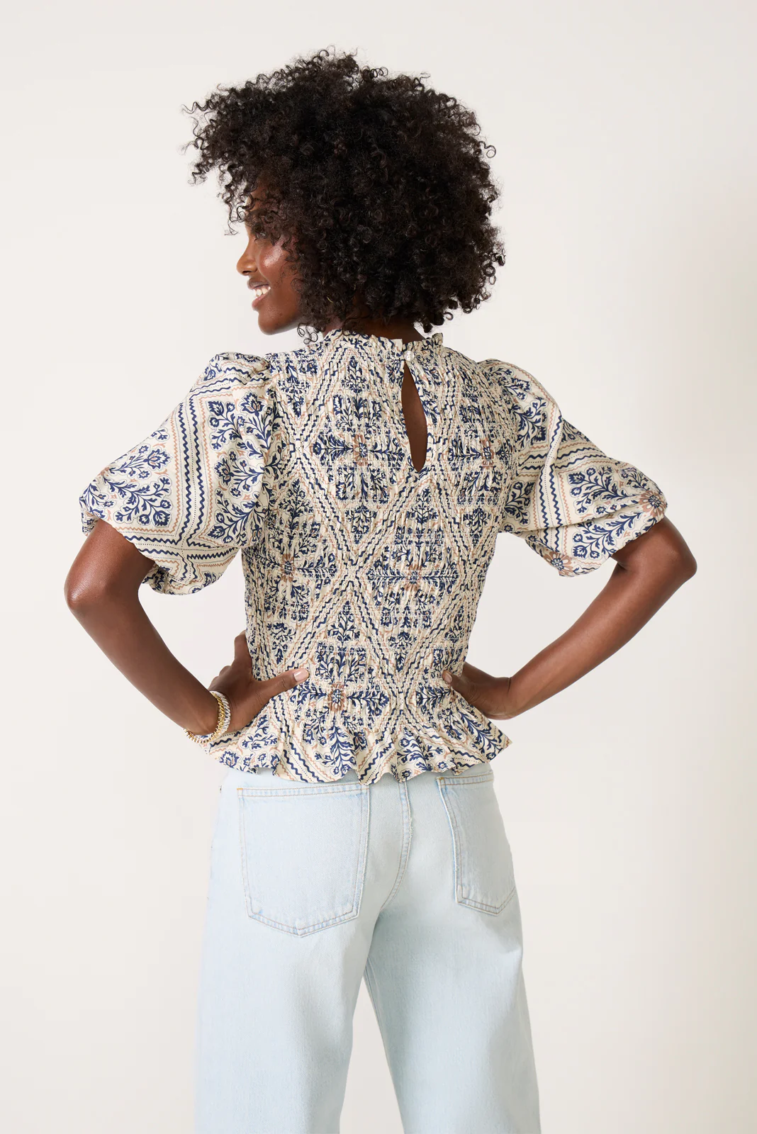 Mina Smocked Blouse - Image 4
