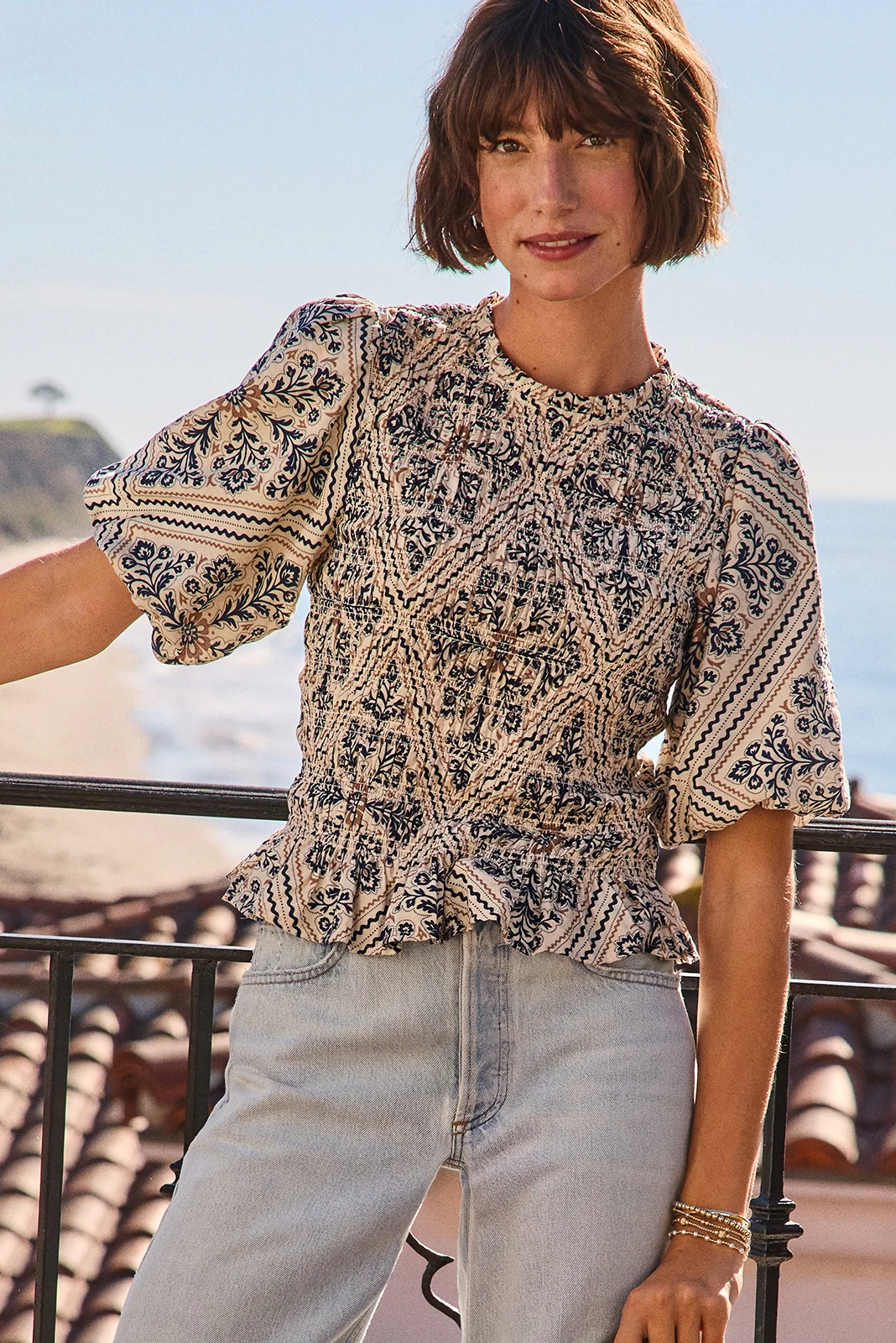 Mina Smocked Blouse - Image 6