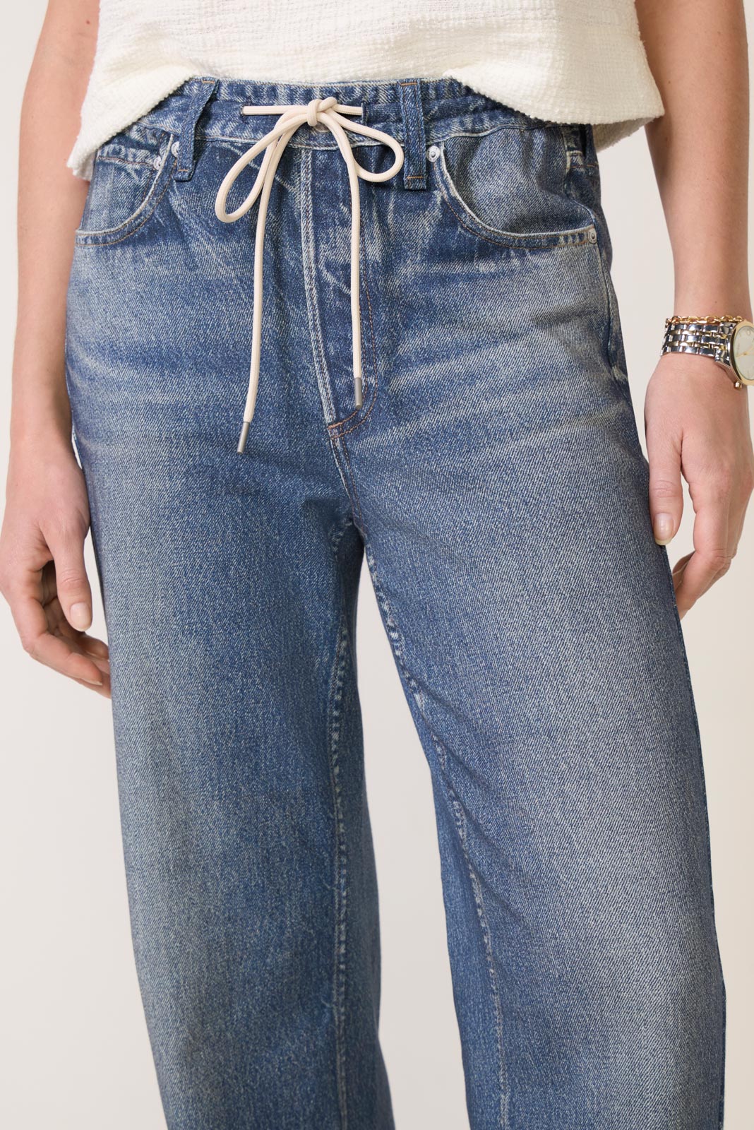 Miramar Terry Drawcord Wide Leg Pant - Image 2