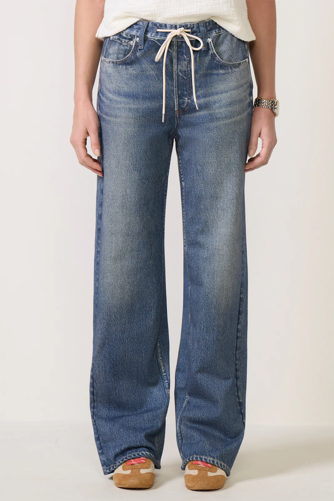 Miramar Terry Drawcord Wide Leg Pant - Image 5