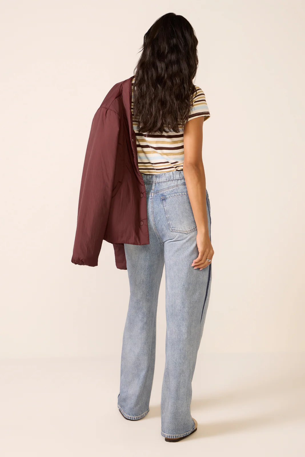 Miramar Terry Wide Leg Track Pant - Image 4