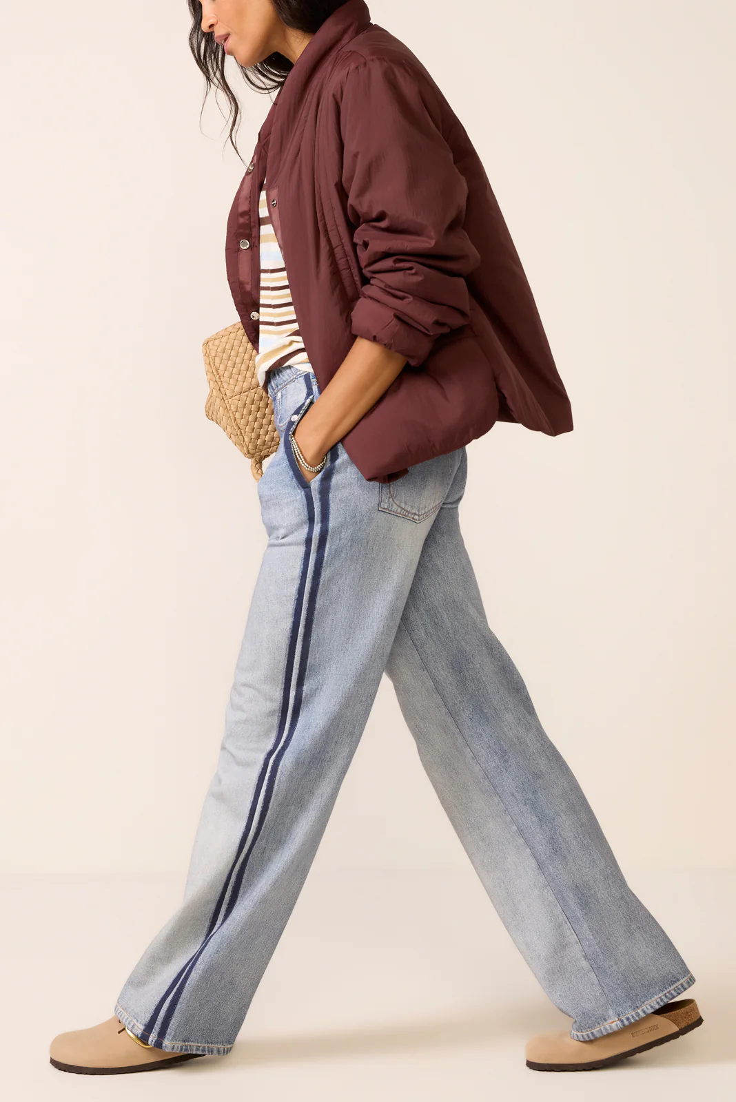 Miramar Terry Wide Leg Track Pant - Image 5