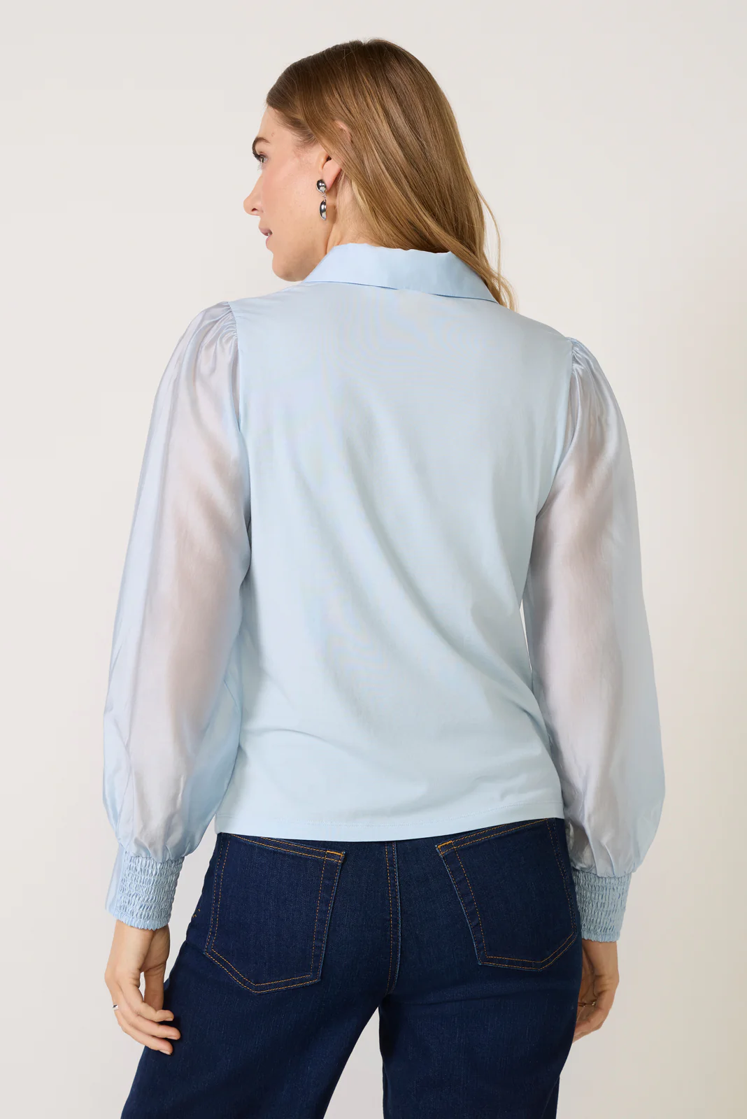Nelly Sheer Sleeve Top - Image 4