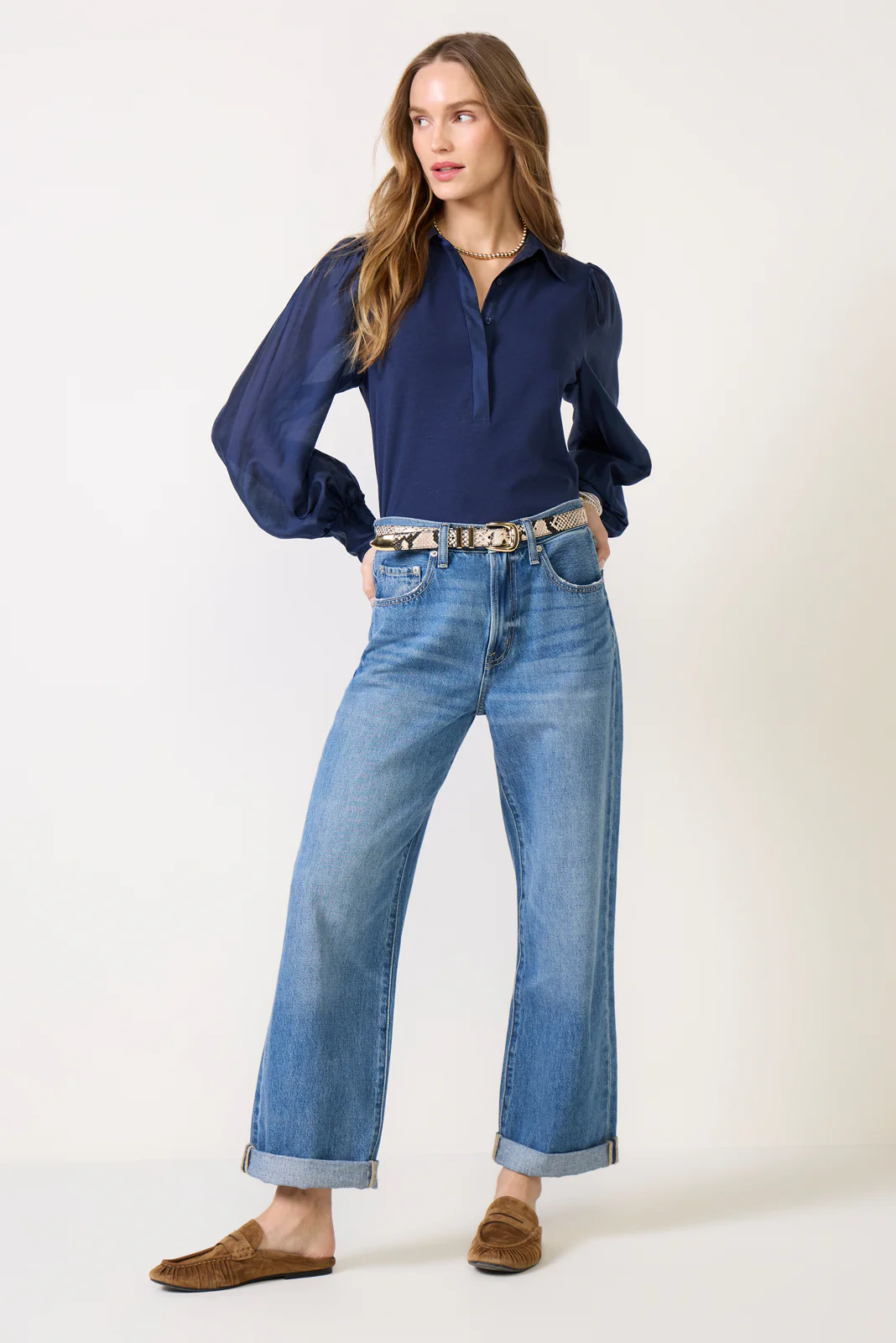Nelly Sheer Sleeve Top - Image 2