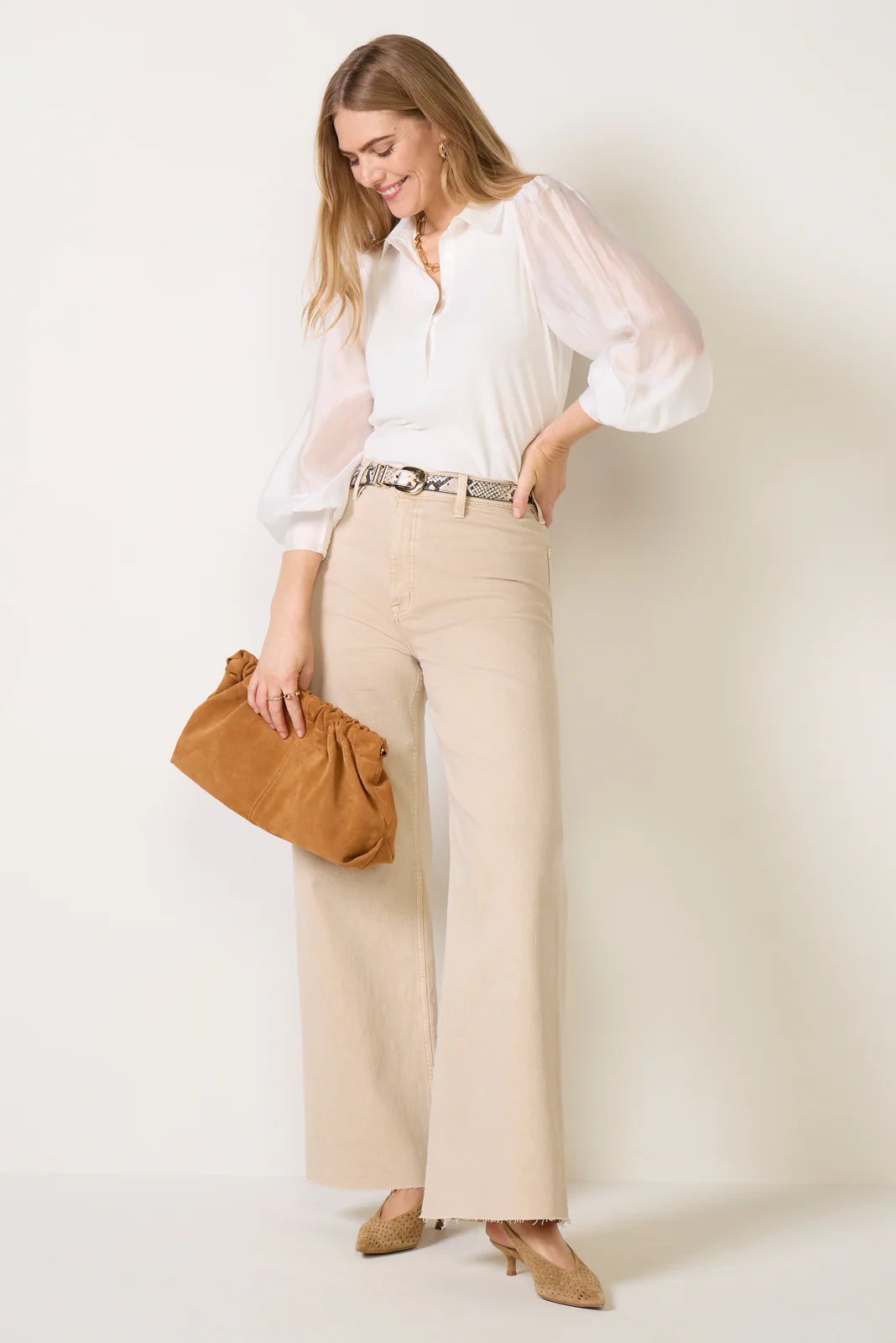 Nelly Sheer Sleeve Top - Image 3