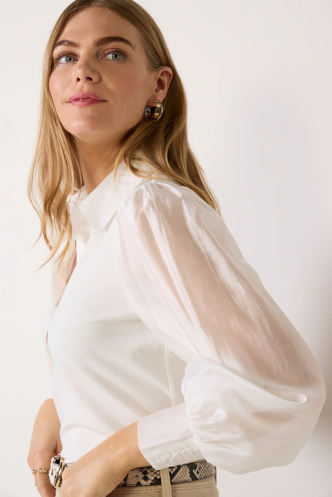 Nelly Sheer Sleeve Top - Image 4