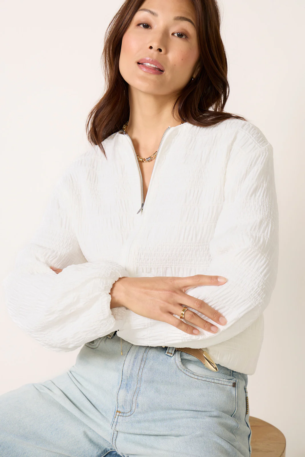 Nia Textured Bomber - Image 3