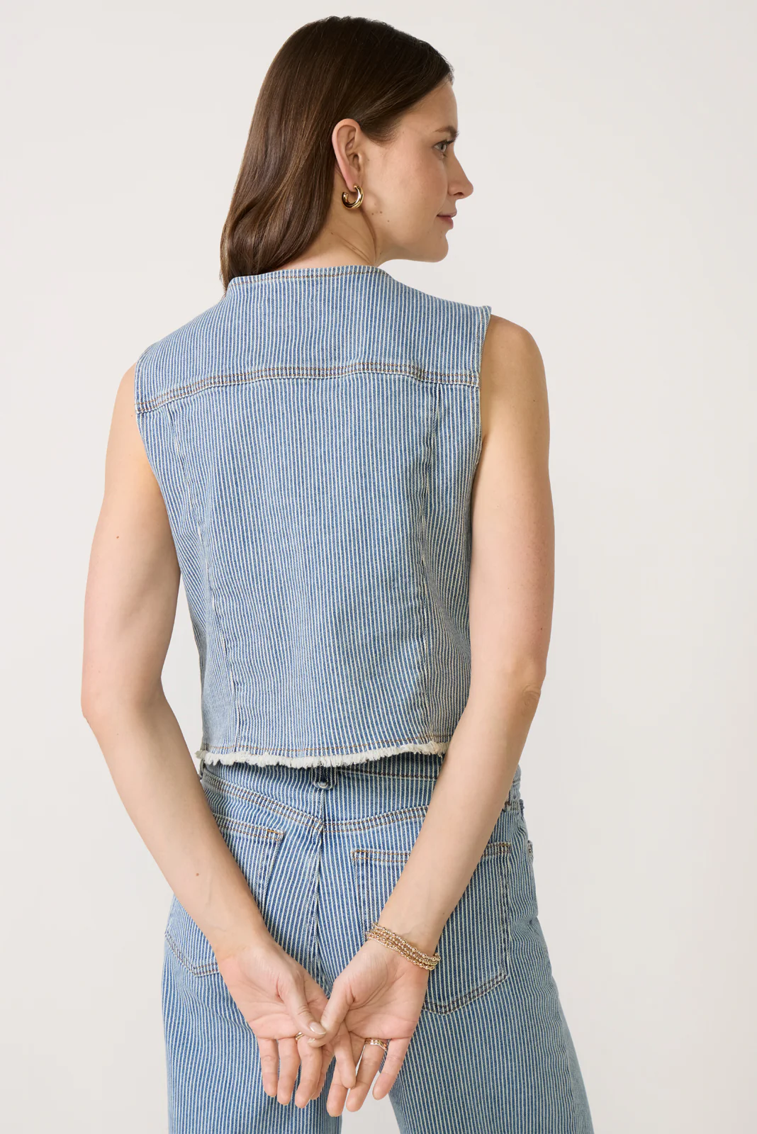 Nicki Railroad Stripe Vest - Image 4