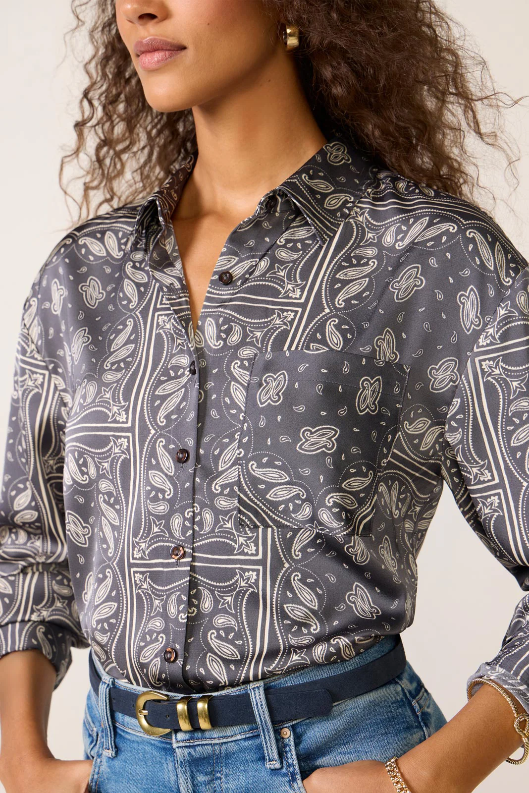 Nicky Satin Shirt - Image 3