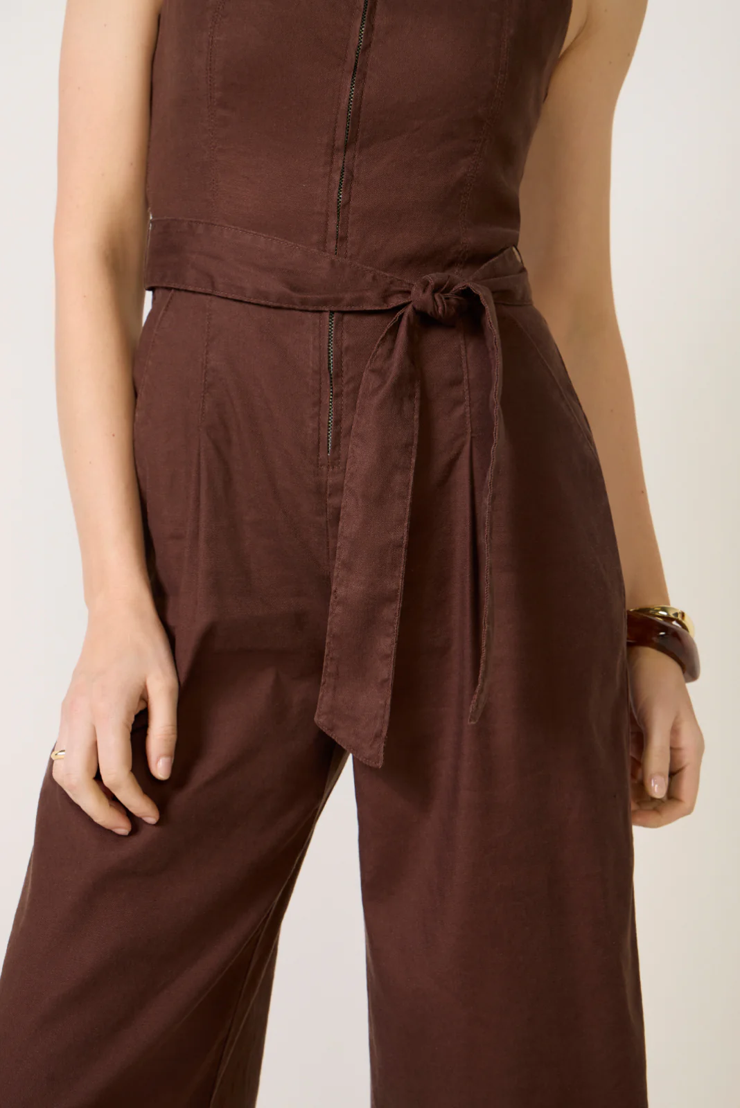 Nicole Stretch Linen Jumpsuit - Image 3