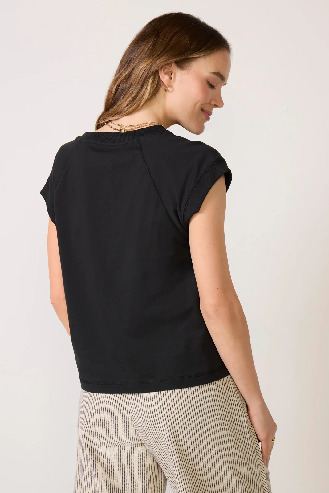 Nora V Neck Muscle Tee - Image 4