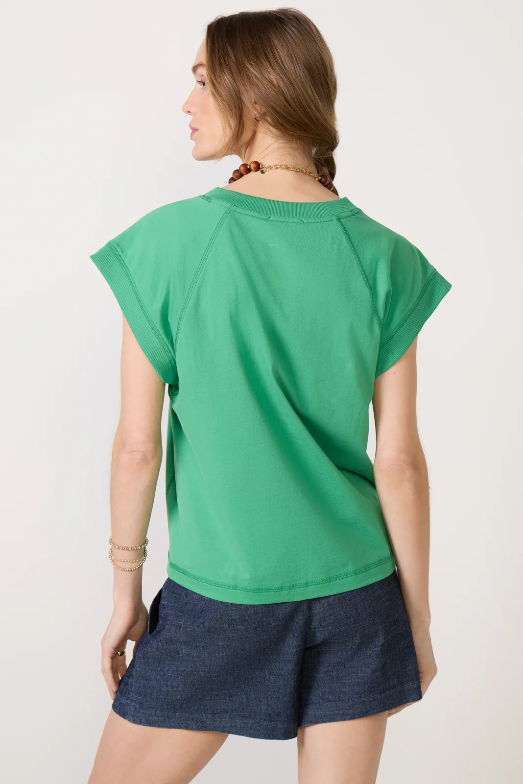 Nora V Neck Muscle Tee - Image 4