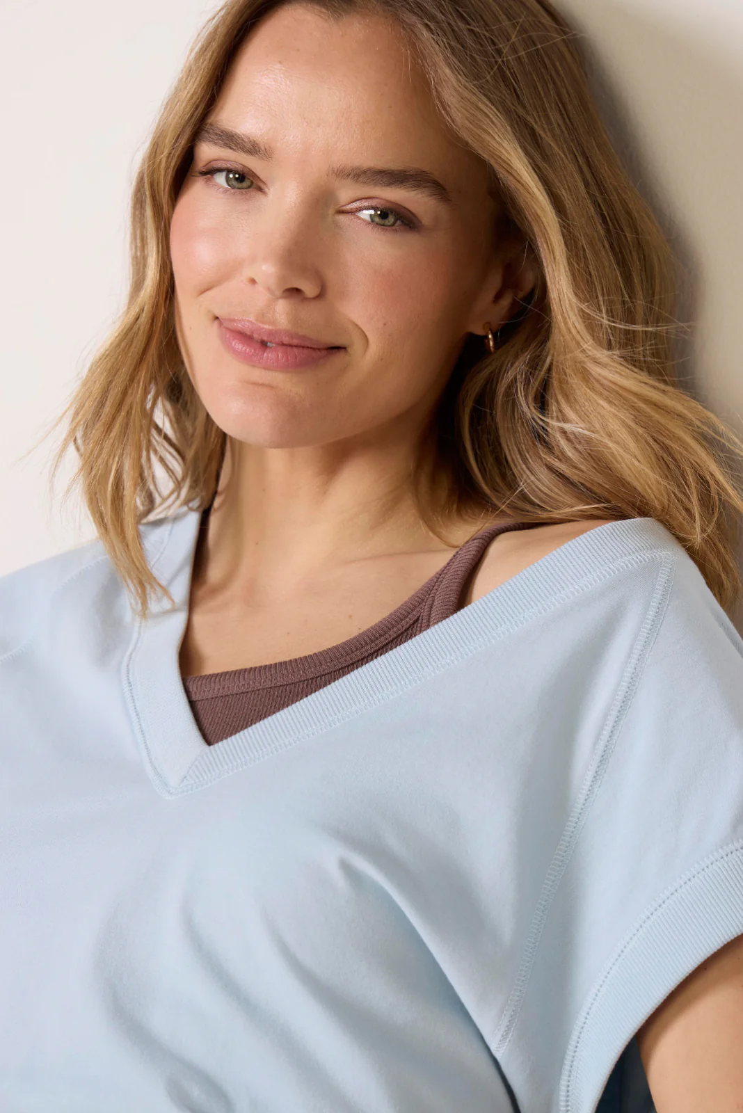 Nora V Neck Muscle Tee - Image 3