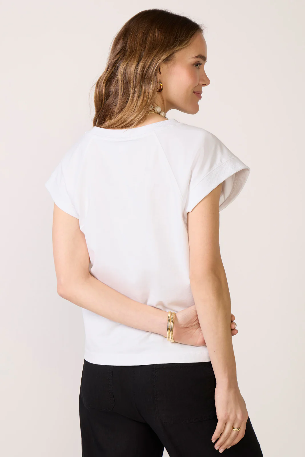 Nora V Neck Muscle Tee - Image 4