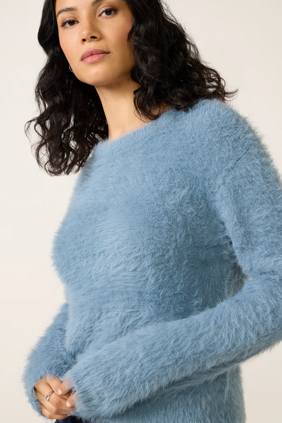 Penny Fuzzy Crew Sweater - Image 3