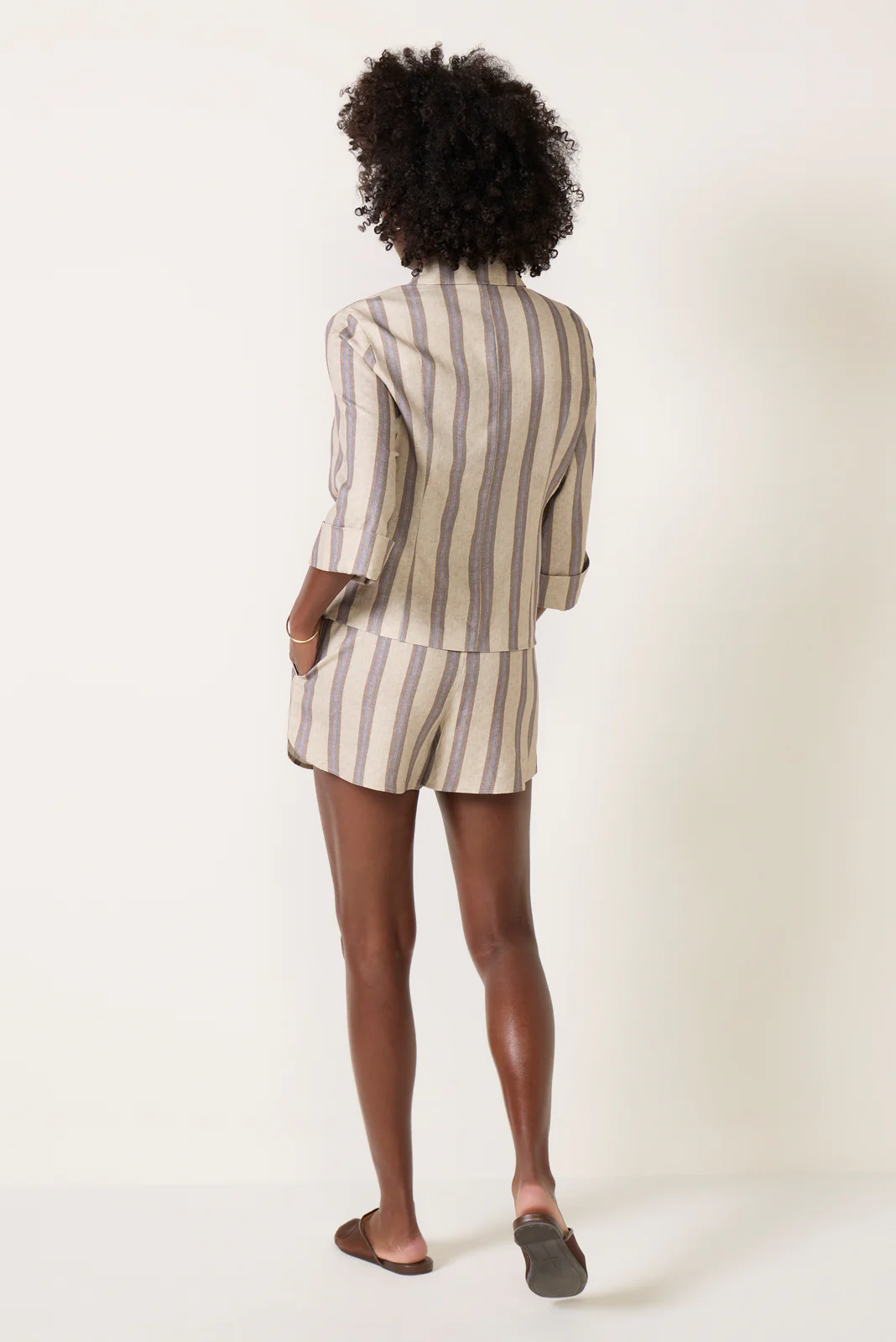 Perfect Linen Stripe Short - Image 4