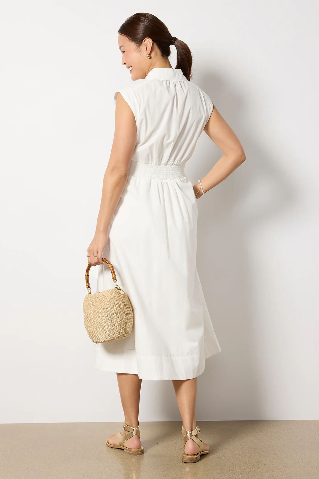 Perry Tie Waist Shirt Dress - Image 4