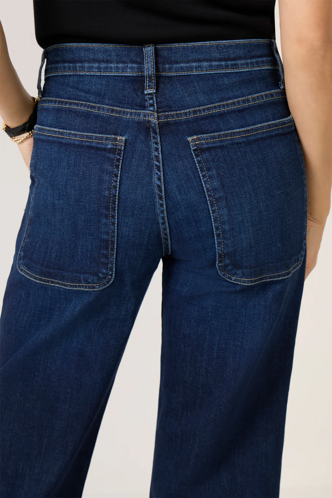 Petite Avery Pork Chop Pocket Straight Jean - Image 3