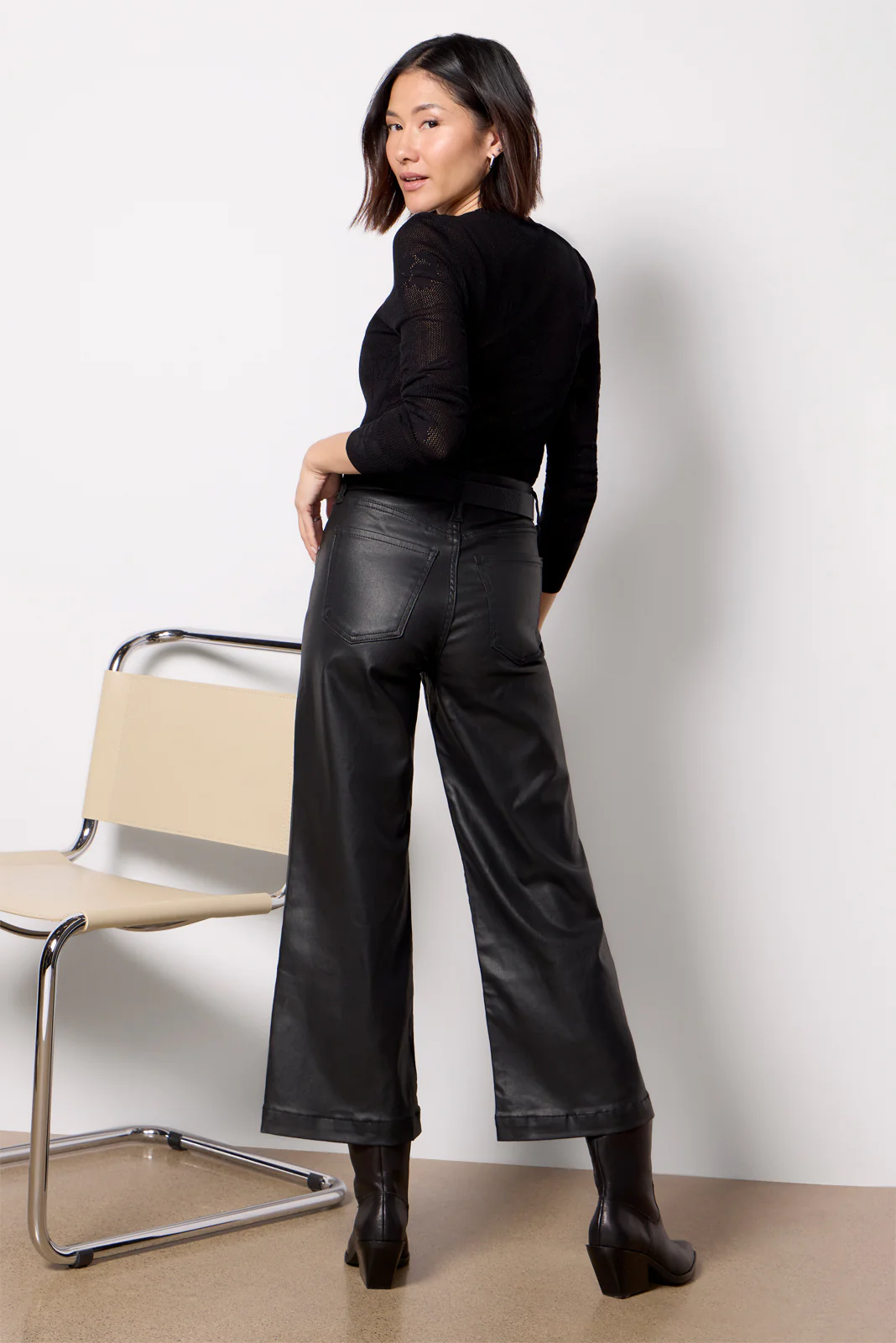 Petite Coated Meg Wide Leg - Image 3