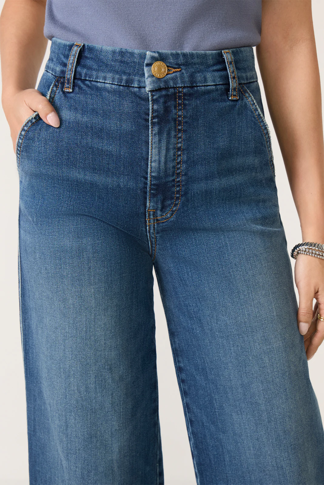 Petite Jodi Trouser Wide Leg Jean - Image 2