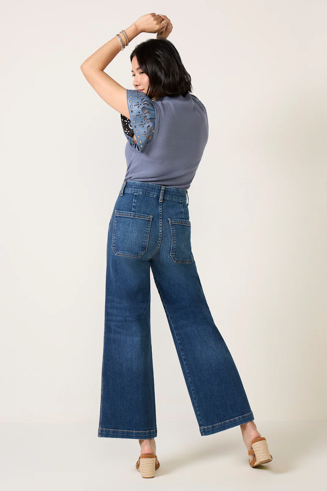 Petite Jodi Trouser Wide Leg Jean - Image 4