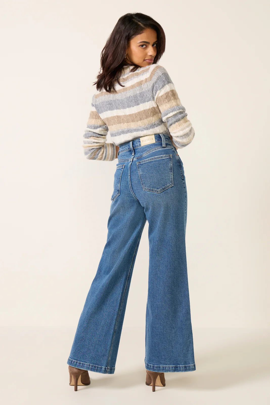 Petite Lana Wide Leg Jean - Image 4