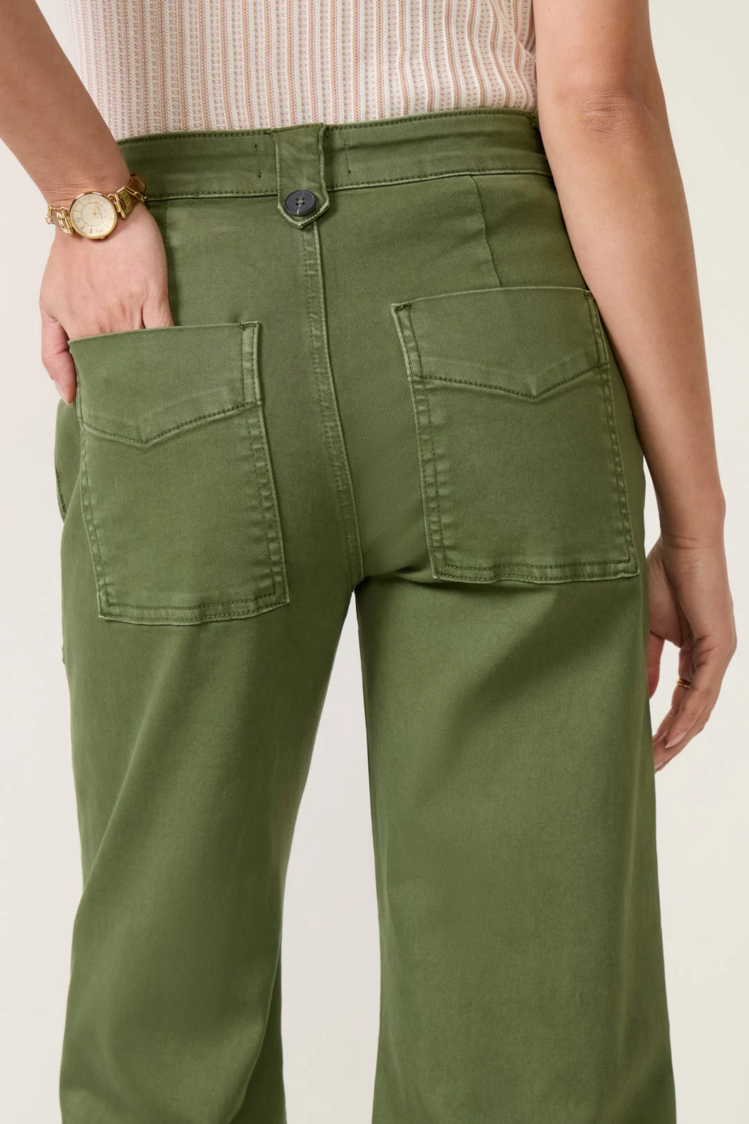 Petite Meg Wide Leg w Utility Pockets Pant - Image 3