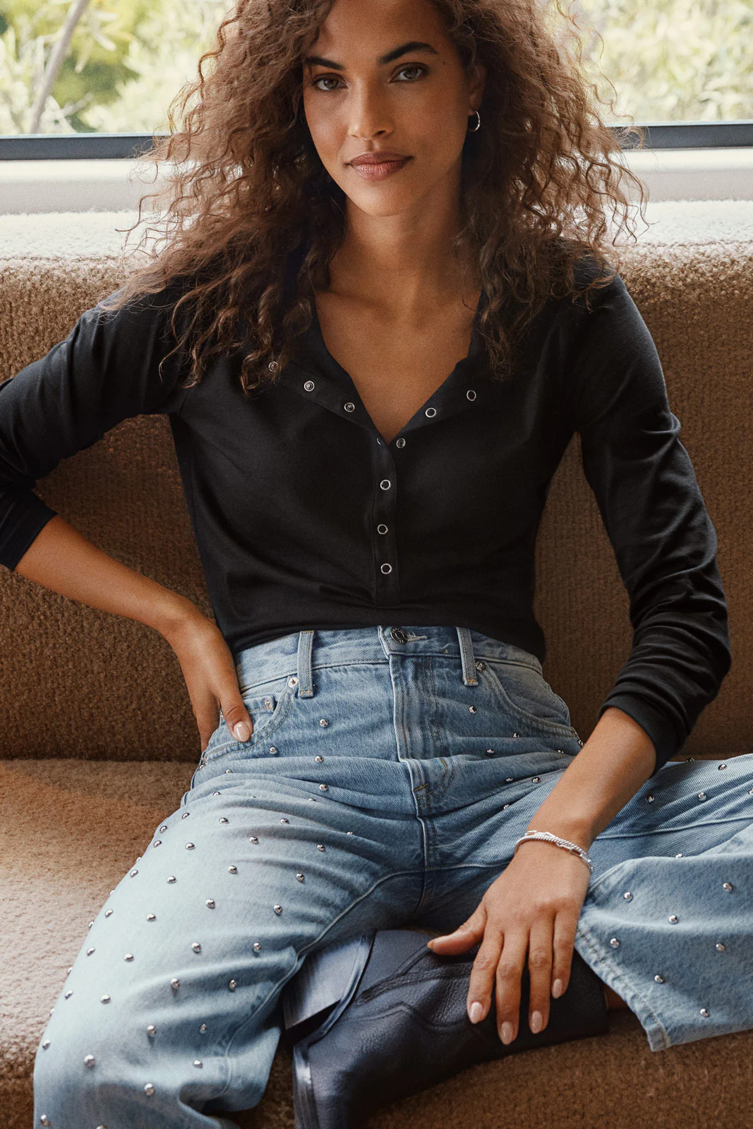 Peyton Henley Long Sleeve Top - Image 5