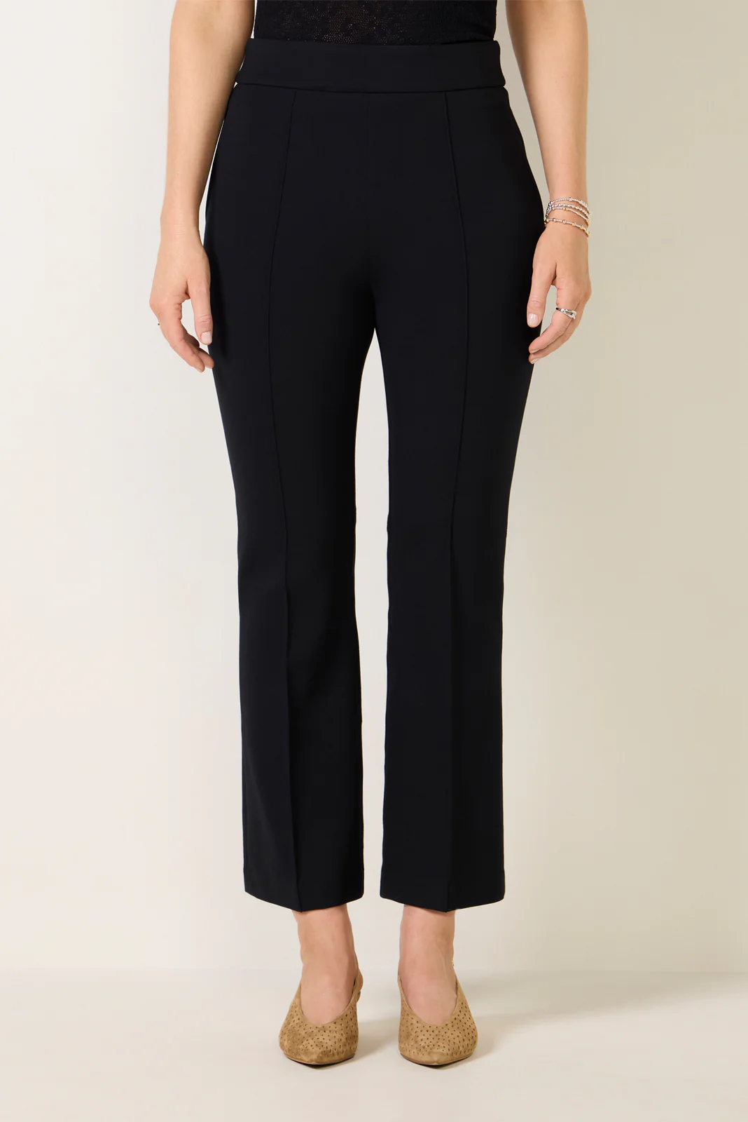 Pintuck Kick Flare Ponte - Image 6