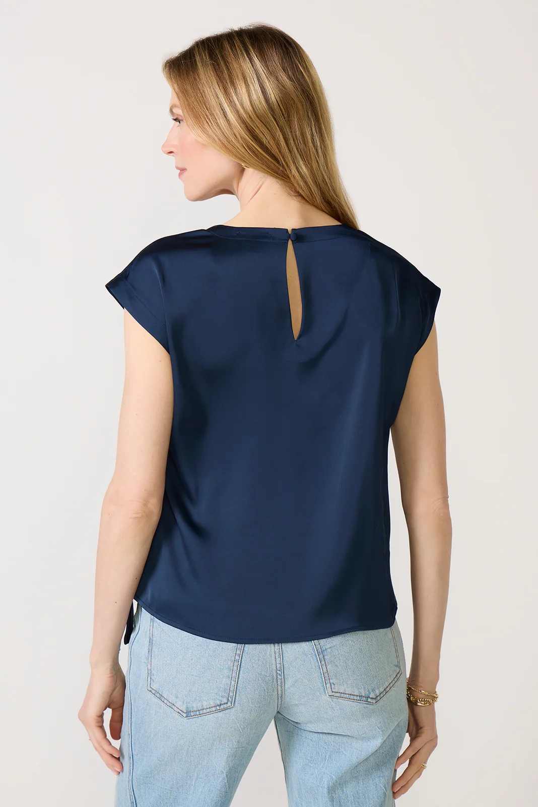 Pippa Side Tie Satin Top - Image 4