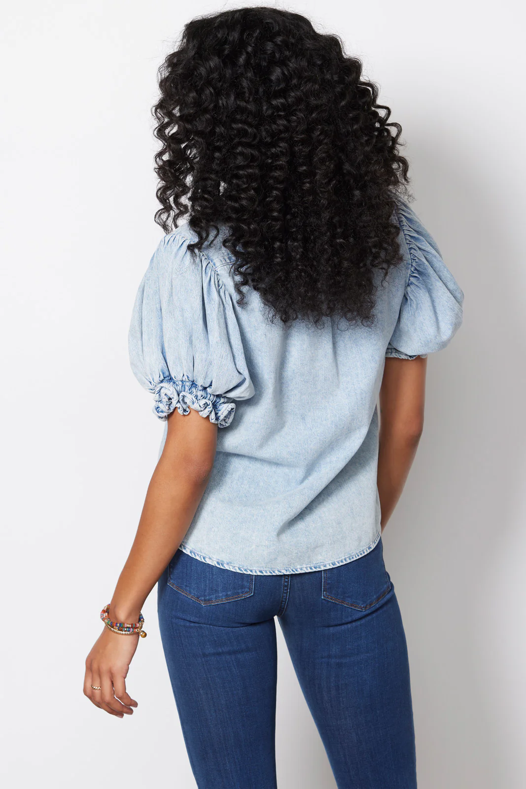 Pleated Puff Sleeve Top - Image 4