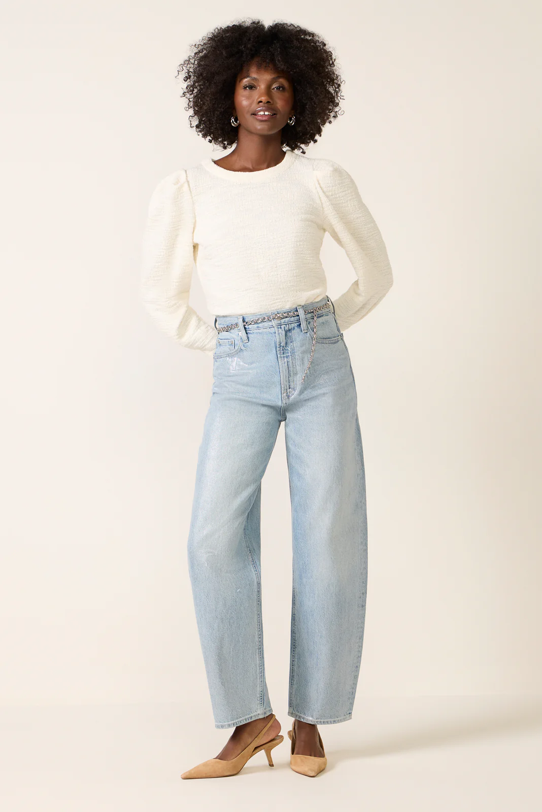 Polly Knit Tweed Top - Image 2