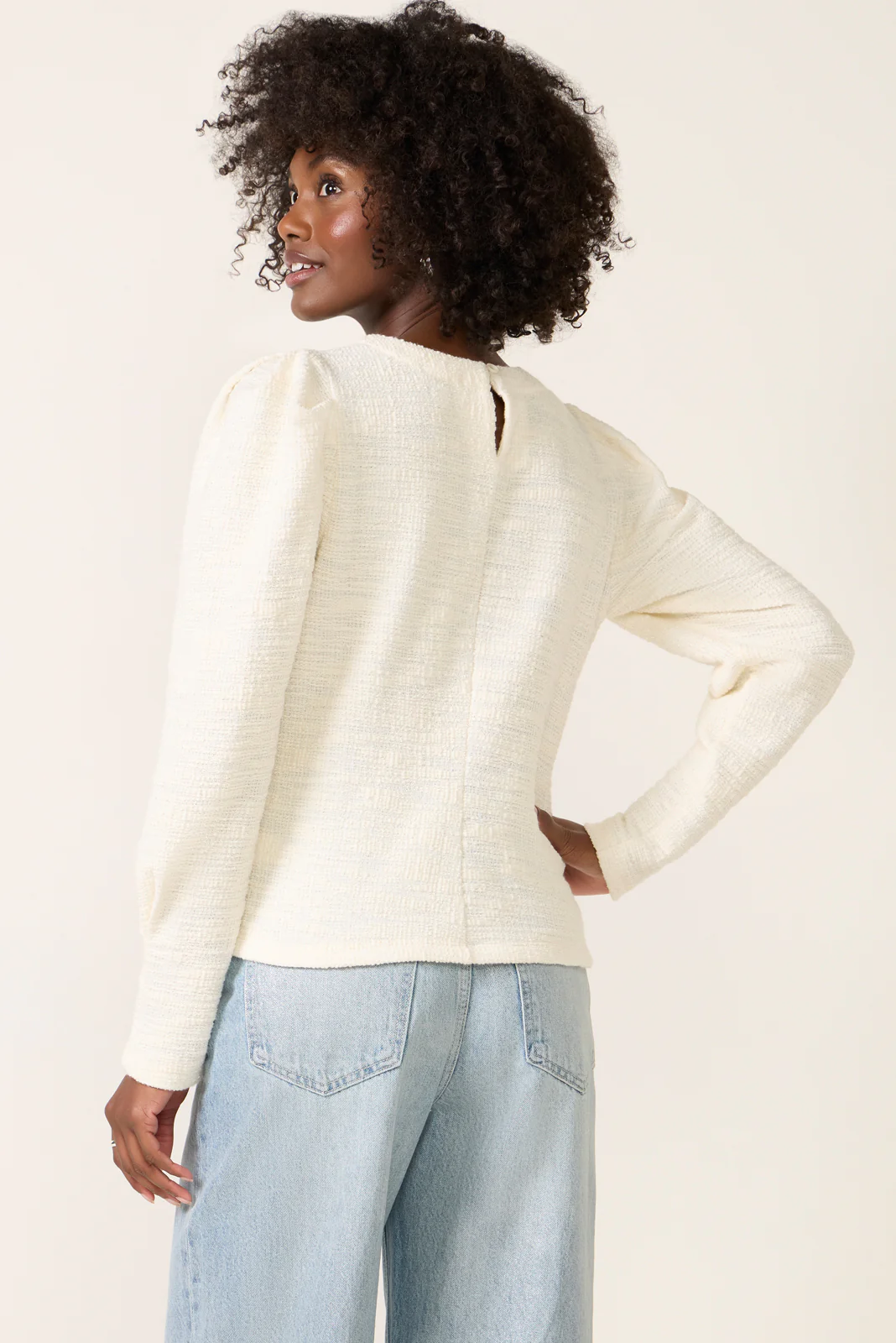 Polly Knit Tweed Top - Image 4