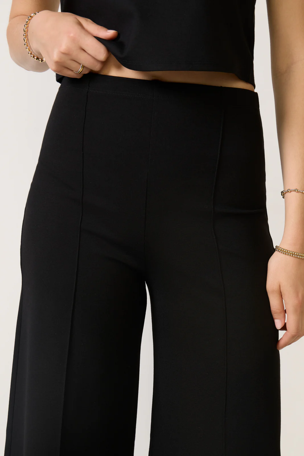 Ponte Knit Wide Leg Pant - Image 2