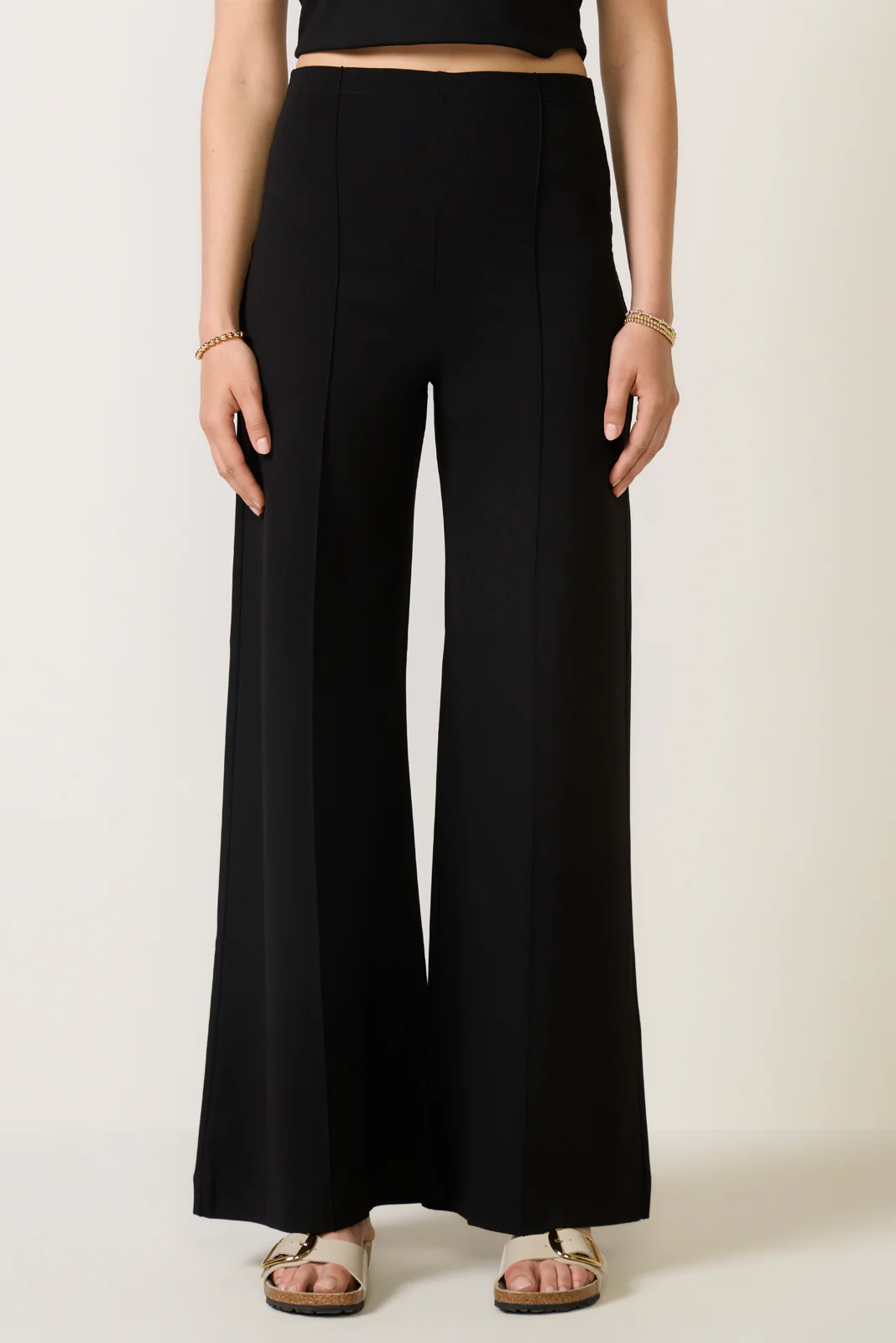 Ponte Knit Wide Leg Pant - Image 5