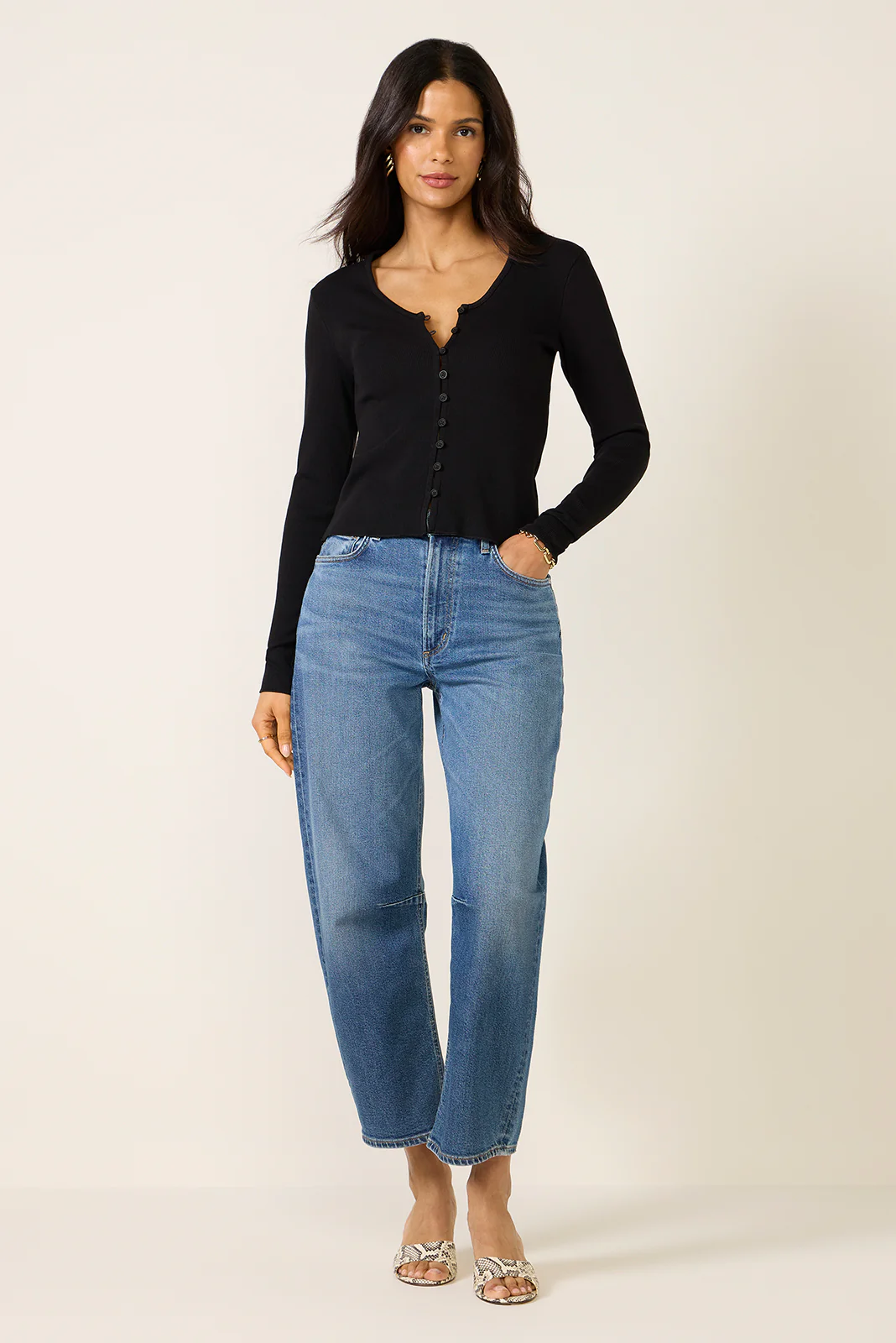 Ribbed Button Up Top - Image 5