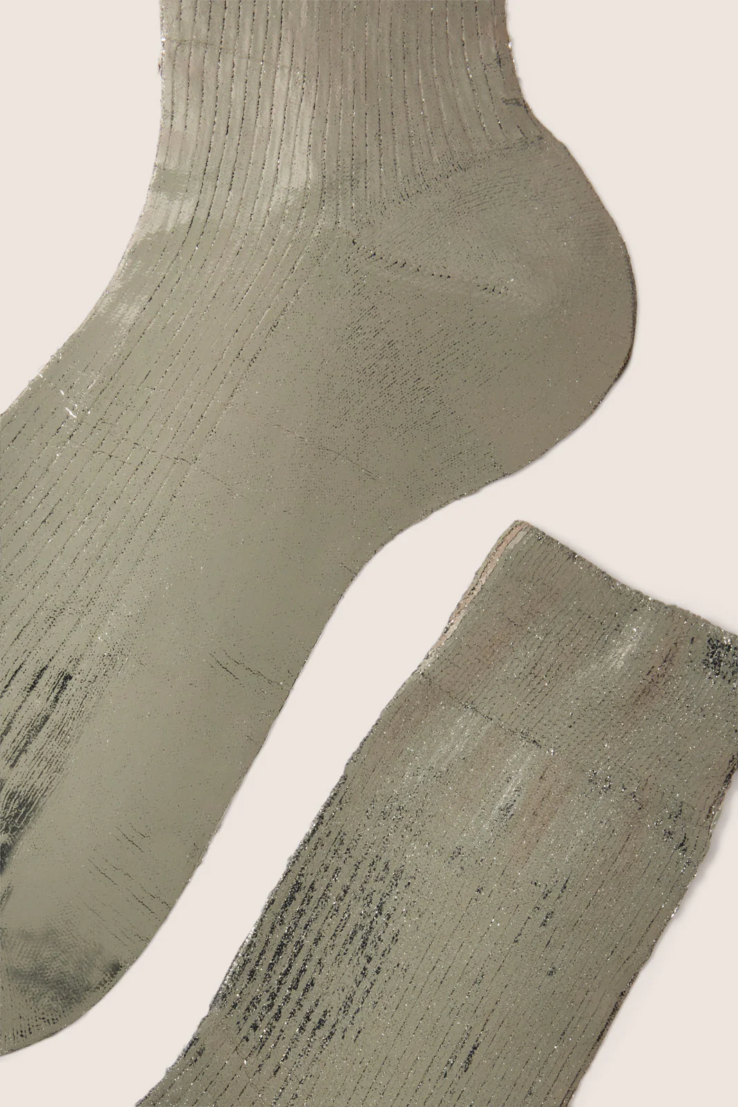 Ribbed Laminated Sock - Image 2