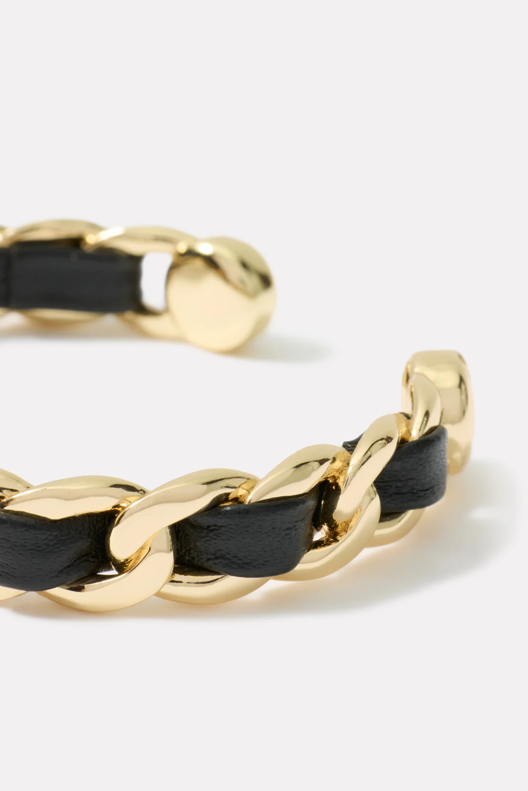 Romy Leather Braided Cuff - Image 2