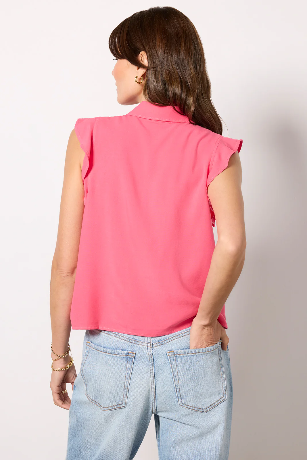 Ruffle Button Down - Image 4