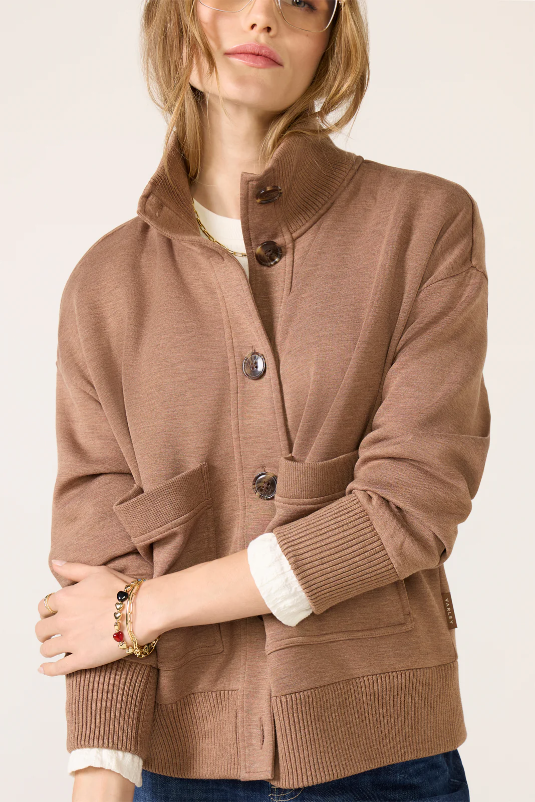 Sabrina Button Through Sweat - Image 2