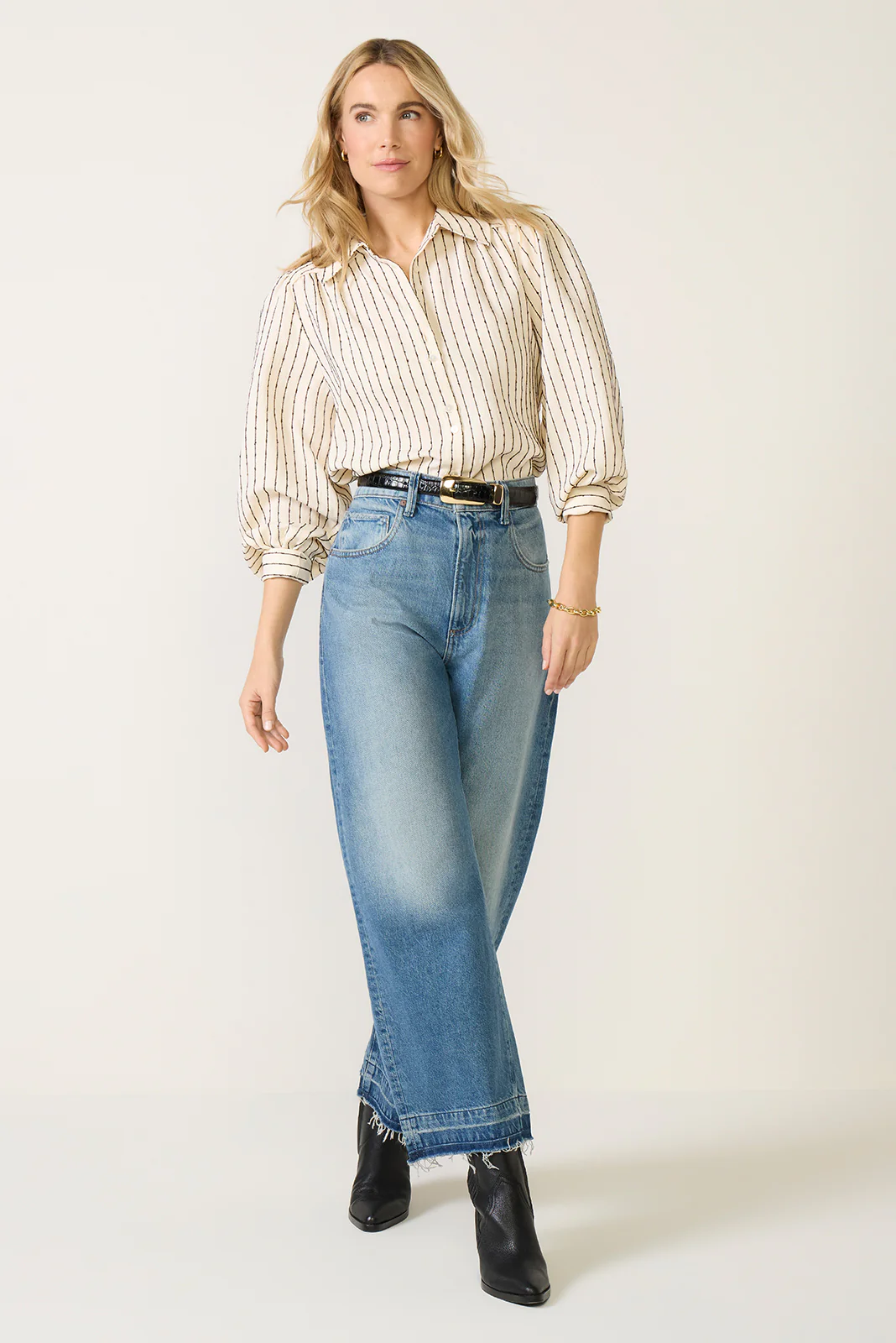 Sadie Slub Stripe Shirt - Image 2