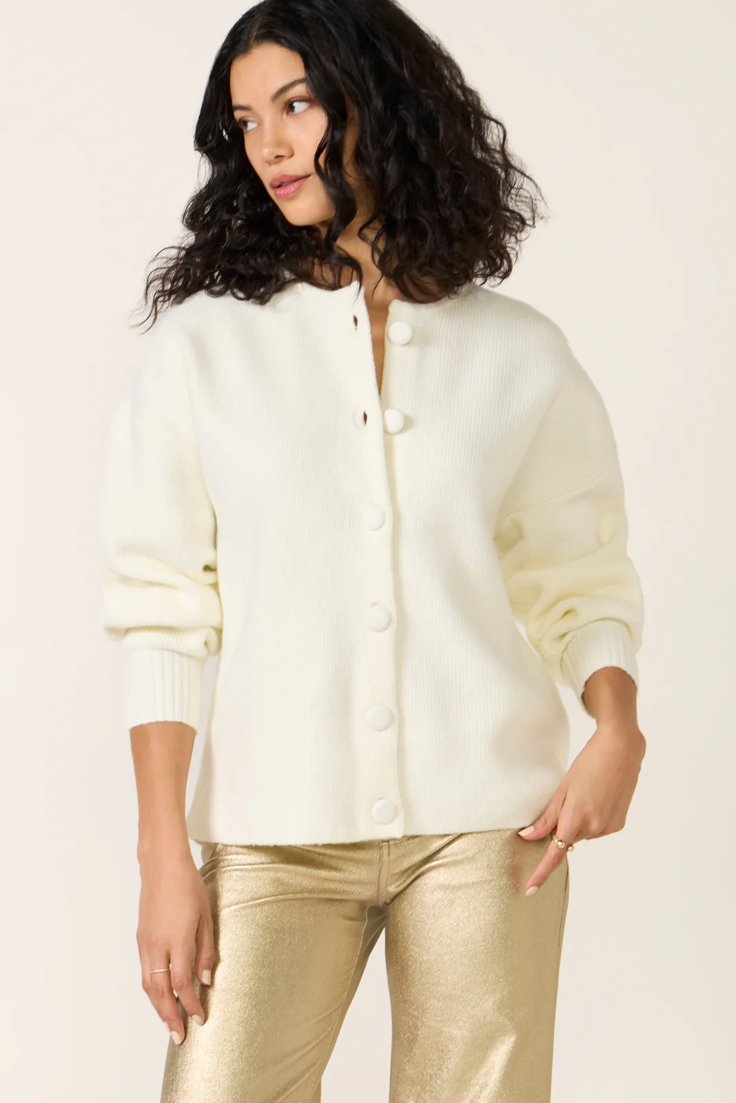 Safiya Knit Drop Shoulder Cardigan - Image 2