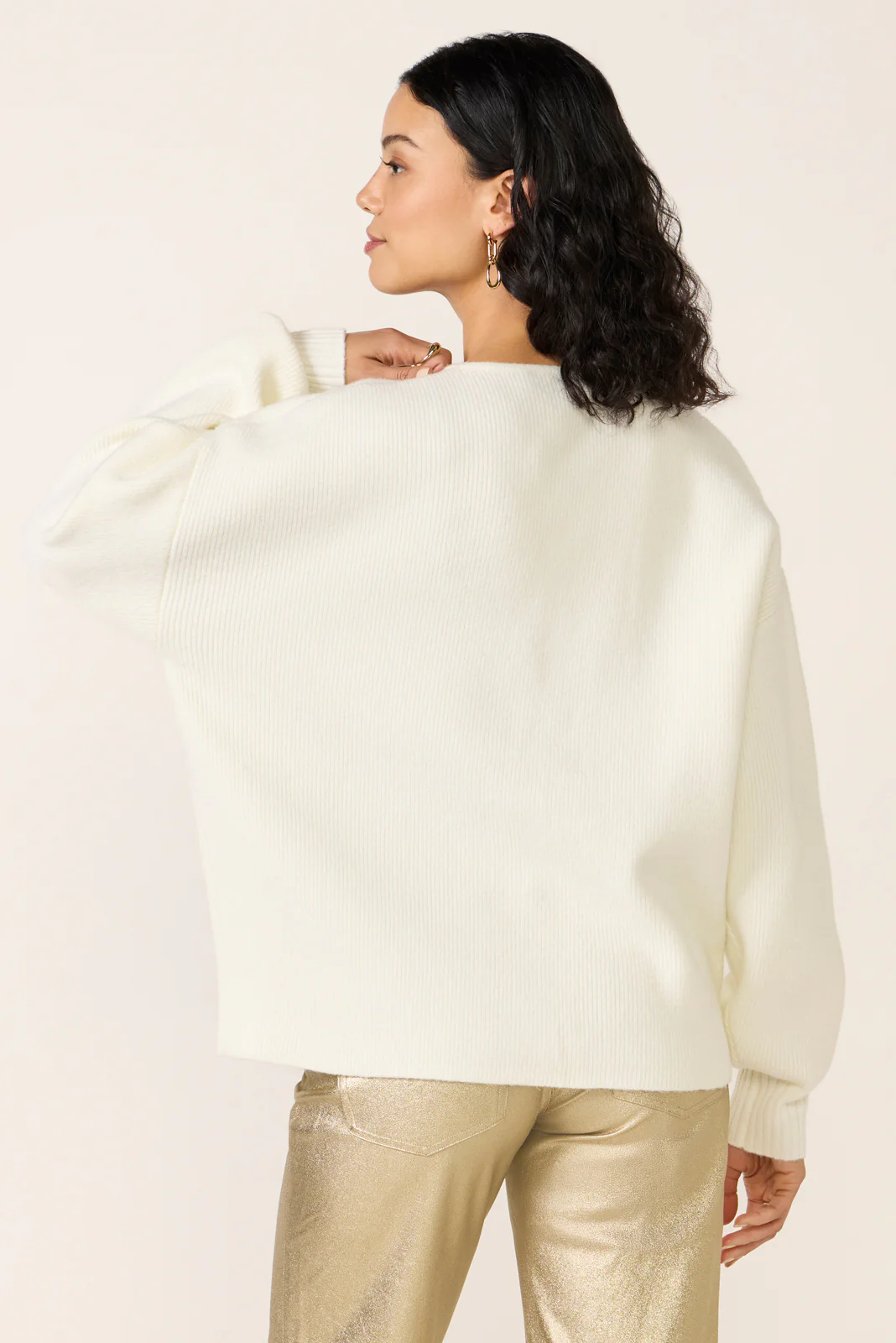 Safiya Knit Drop Shoulder Cardigan - Image 4