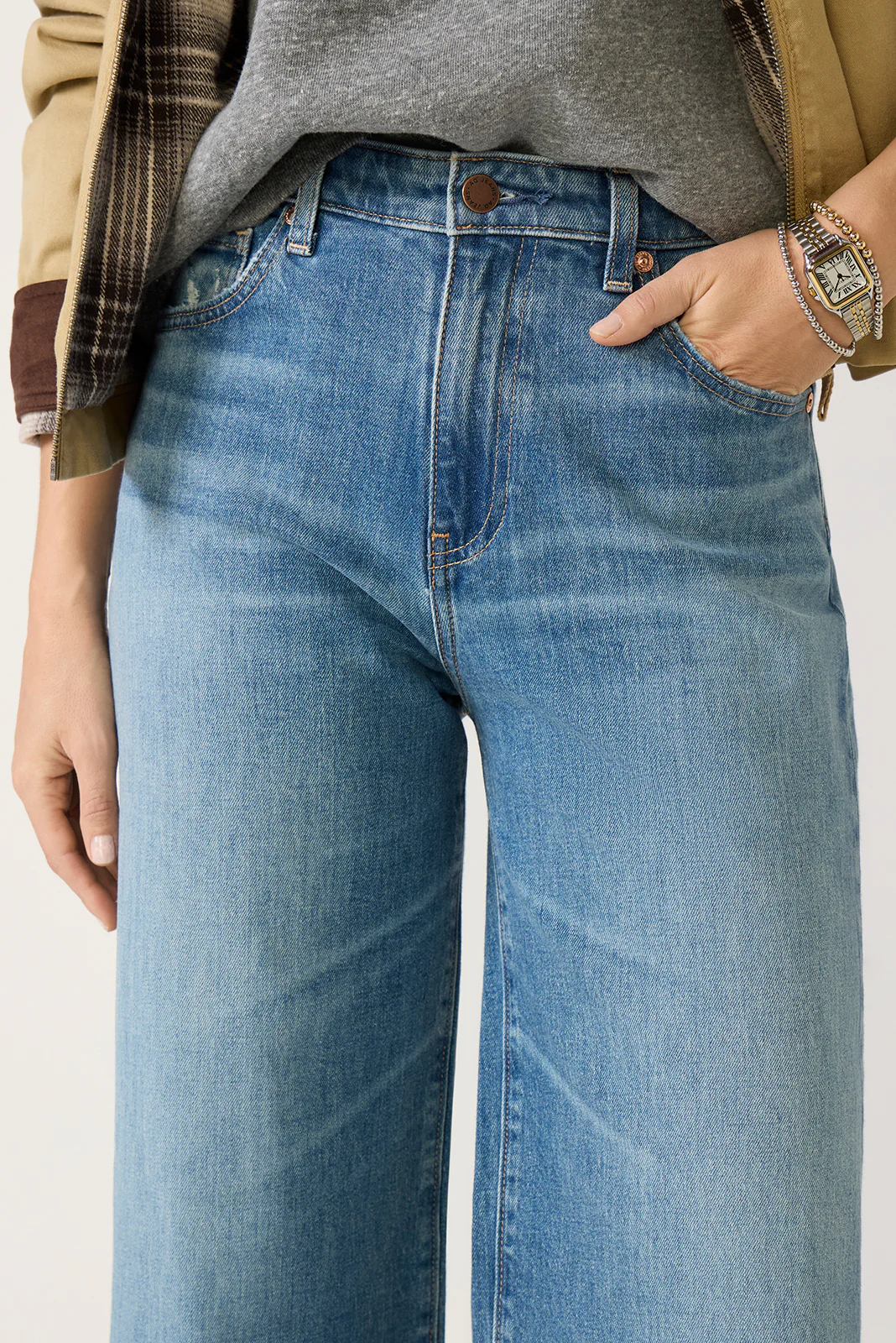 Saige Wide Leg 31` Jean - Image 2