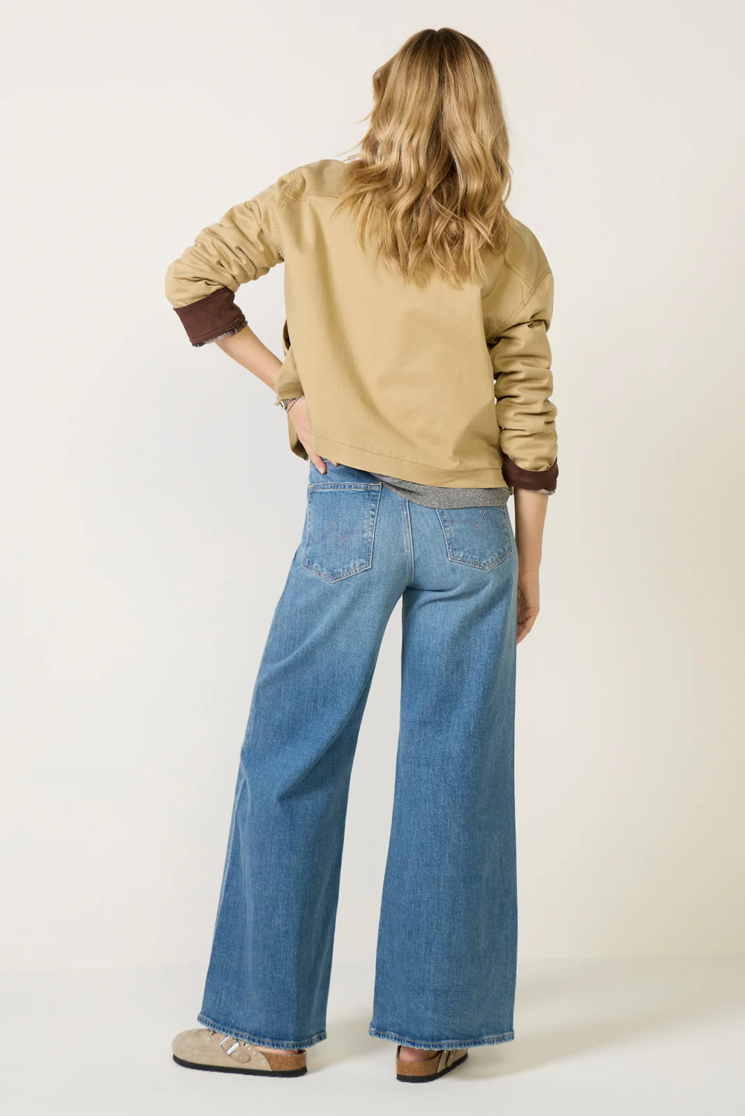 Saige Wide Leg 31` Jean - Image 4